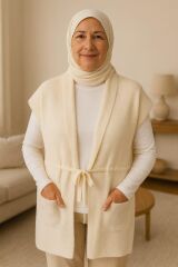 Irk Bayan Sakallı Yelek 05981