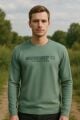 Bisiklet Yaka Uzun Kollu Regular Erkek Baskılı Sweatshirt MİNT