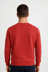 Uzun Kollu Pamuk Karışımlı Rahat Kesim ve Bisikle Yaka Tasarımıyıla Ön Plana Çıkan Just Move Baskılı Erkek Sweatshirt 1732