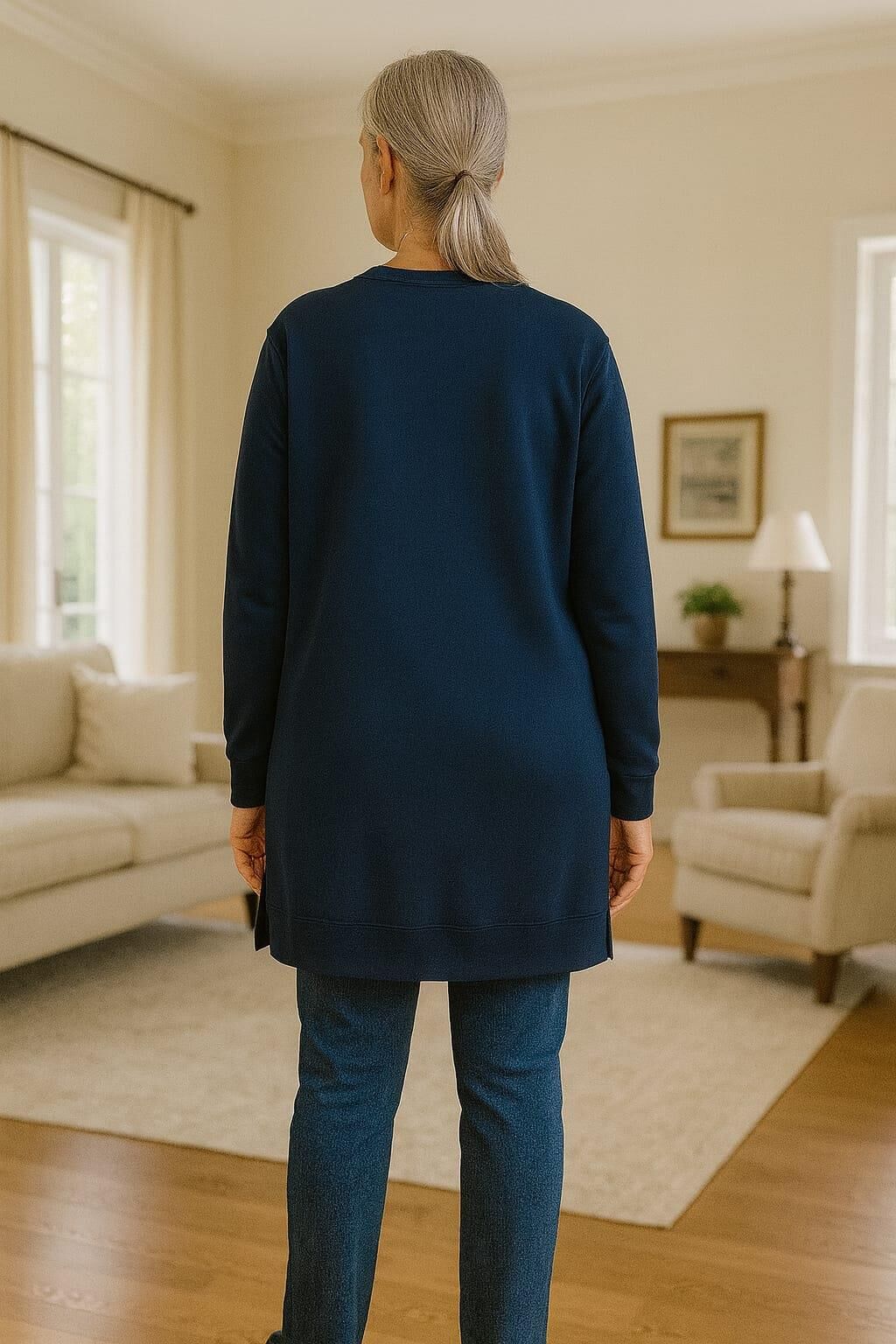 Irk Bayan Tunik Anne Gurubu ve Taş Detaylı B05759