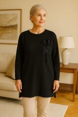 Irk Bayan Tunik Anne Gurubu ve Taş Detaylı B05759