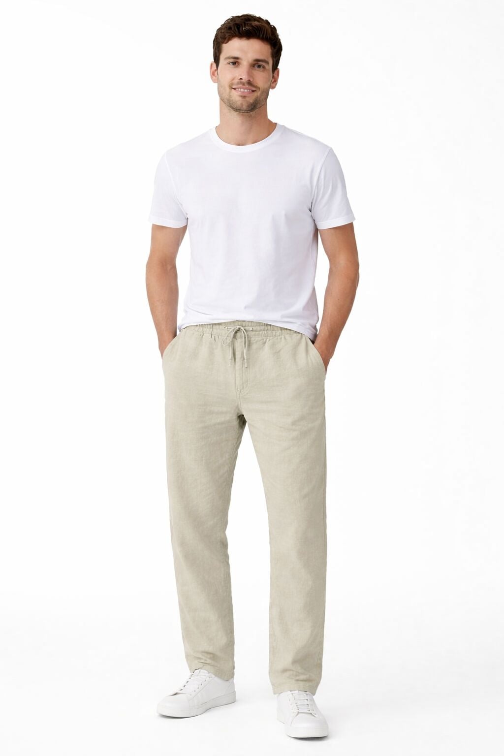 Pamuklu Yandan Cepli İpli Rahat Erkek Jagger Pantolon Günlük Kombinlere Uygun TAŞ