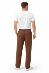 Pamuklu Yandan Cepli İpli Rahat Erkek Jagger Pantolon Günlük Kombinlere Uygun KAHVERENGİ