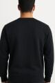Uzun Kollu İçi Pamuklu Polyester Karışımlı Erkek Baskılı Sweatshirt 675 LACİVERT