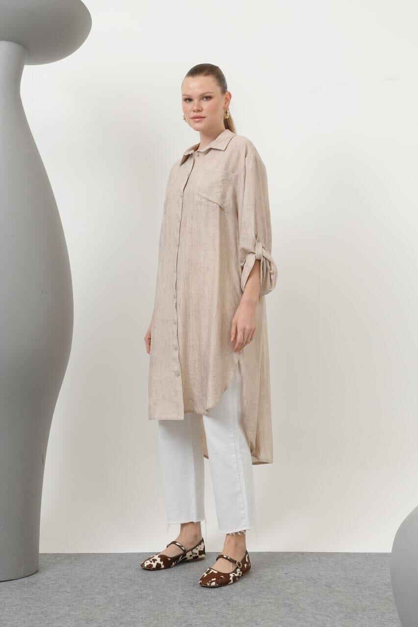 Bayan Uzun Gömlek Tunik 10639