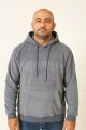 Erkek Kapüşonlu Sweatshirt Logolu Regular Hoodie 677 FÜME