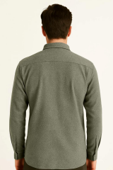 Tek Cepli Detaylı Klasik Yakalı Uzun Kollu Gömlek 96159