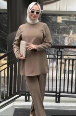 Önden Şeritli Pantolonlu Spor Takım 8169