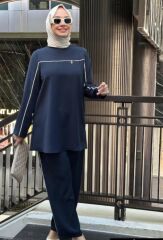 Önden Şeritli Pantolonlu Spor Takım 8169