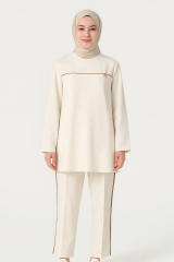 Önden Şeritli Pantolonlu Spor Takım 8169