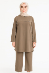 Önden Şeritli Pantolonlu Spor Takım 8169