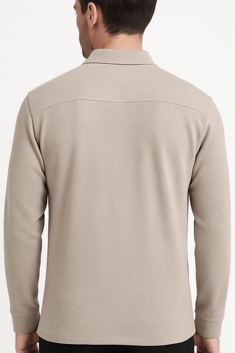 Klasik Yaka  Uzun Kollu Basic ve Kalın Gömlek  695