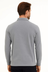 Klasik Yaka  Uzun Kollu Basic ve Kalın Gömlek  695