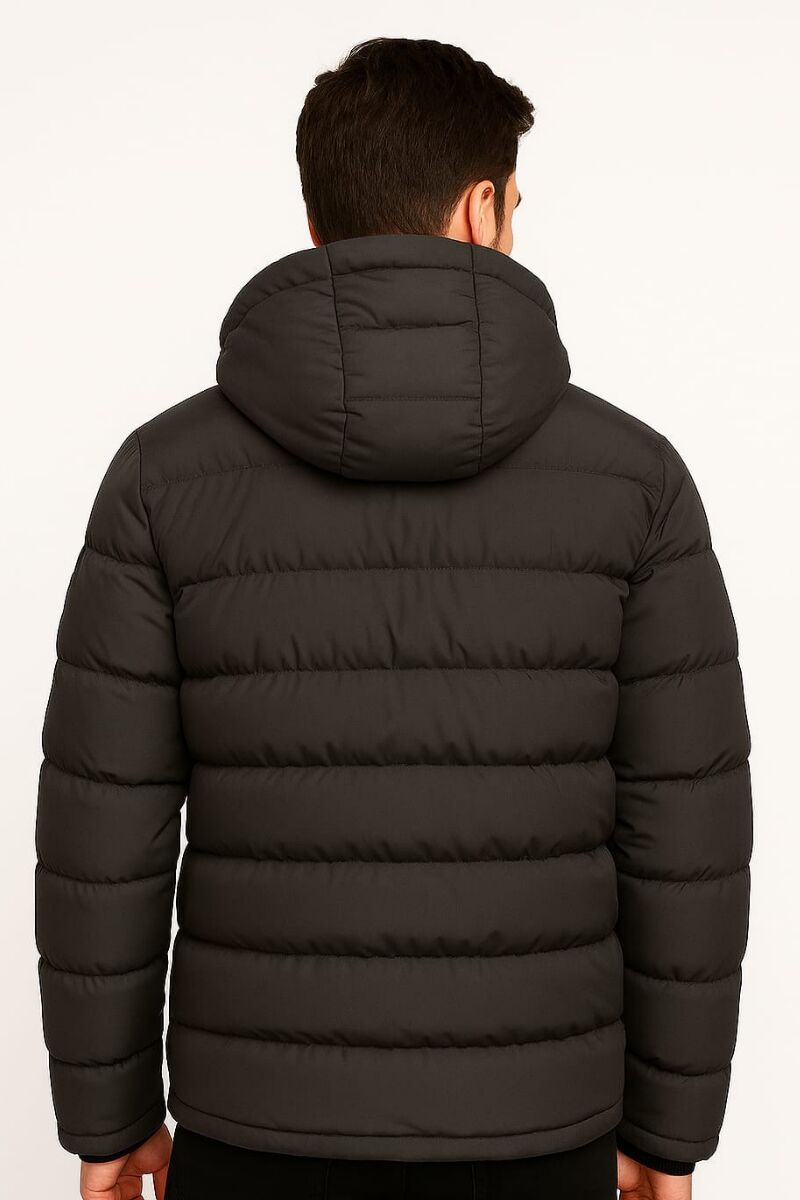 Uzun Kollu Fermuarlı Rüzgar Geçirmez Kapşonlu Dört Cepli Poyraz Mont 94018 ANTRASİT