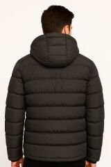 Uzun Kollu Fermuarlı Rüzgar Geçirmez Kapşonlu Dört Cepli Poyraz Mont 94018 ANTRASİT