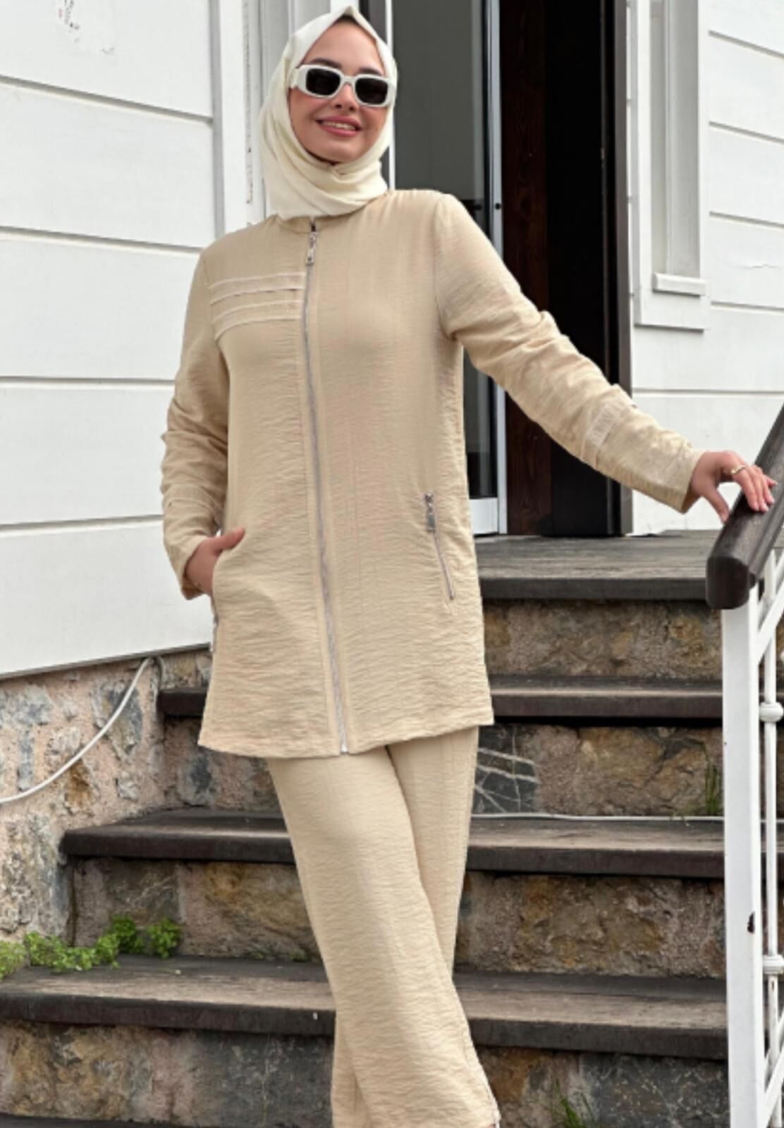 Bayan Tesettür Pantolon Takım 8162