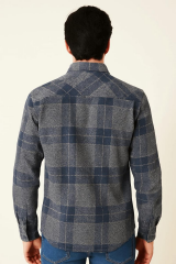 Regular Fit Uzun Kollu Düğmeli Klasik Yaka Oduncu Gömlek