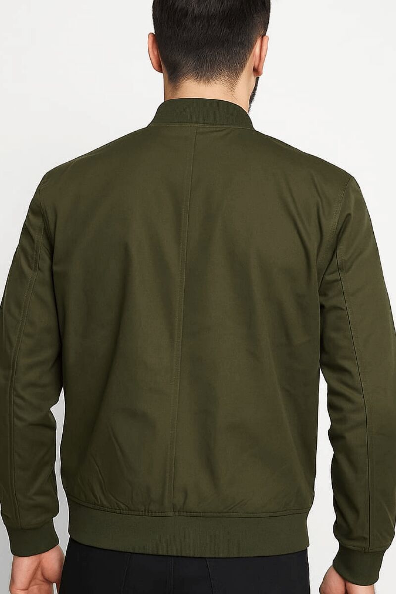 Uzun Kollu Yandan ve İç  Cepli Önde Yazı Baskılı Sıcak Tutan Erkek Mont 94056 HAKİ