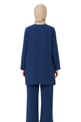 Detaylı Fermuarlı Bayan Pantolon Takımı 8176