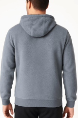 Regular Fit Kapüşonlu Logolu Erkek Sweatshirt Pamuk Karışımlı 677