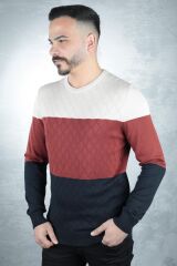 Erkek Bisiklet Yaka Triko Kazak 93101