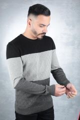 Erkek Bisiklet Yaka Triko Kazak 93101