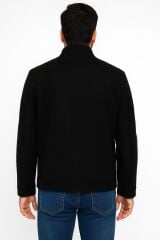 Erkek Uzun Kollu Yandan Cepli Şık ve Rahat  Kısa Ceket Kaşe Kaban  Pamuklu Renkli Astarlı 716