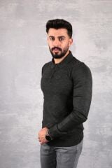 Selanik Polo Yaka Akrillik Kumaşlı  Rahat Kesim Erkek Kazak 93072