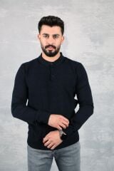 Selanik Polo Yaka Akrillik Kumaşlı  Rahat Kesim Erkek Kazak 93072