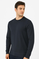 Bisiklet Yaka Uzun Kollu Sweatshirt 736