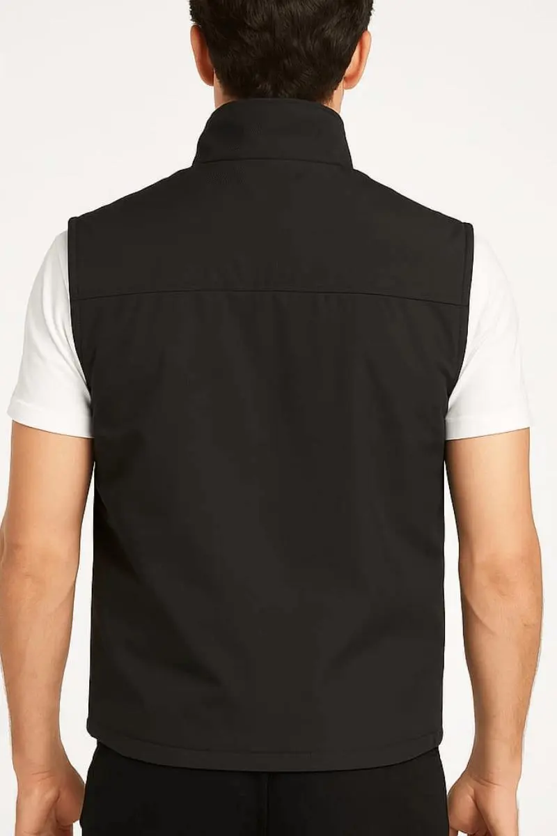 Su İticili Kumaş Yelek Yandan Cepli Düğme ve Fermuarlı Kapanışlı Yelek 94088