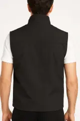 Su İticili Kumaş Yelek Yandan Cepli Düğme ve Fermuarlı Kapanışlı Yelek 94088