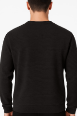 Uzun Kollu Pamuk Karışımlı Bisiklet Yakalı Reguler Kesim Rahat Erkek Sweatshirt 95155