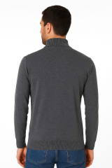 Yarım Balıkçı Yaka Uzun Kol Düz Desen 93041