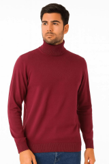 Yarım Balıkçı Yaka Uzun Kol Düz Desen 93041