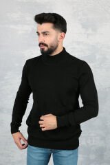 Yarım Balıkçı Yaka Uzun Kol Düz Desen 93041