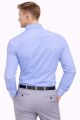 Slim Fit Rahat Kumaş Uzun Kollu  Erkek Gömlek  8952 MAVİ MAVİ - XXL