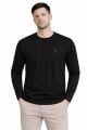 Bisiklet Yaka Uzun Kollu Erkek Sweatshirt 671 SİYAH
