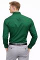 Uzun Kollu Müslin Yaka Casual  Erkek Gömlek 9136 YEŞİL YEŞİL - XL