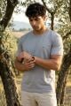 Erkek Basic Bisklet Yaka Düz Mers. Tişört 4508 GRİ GRİ - XXL