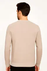 Uzun Kollu Viscon Karışımlı Bisiklet Yakalı Regulear Kesim Şık Erkek Sweatshirt 746