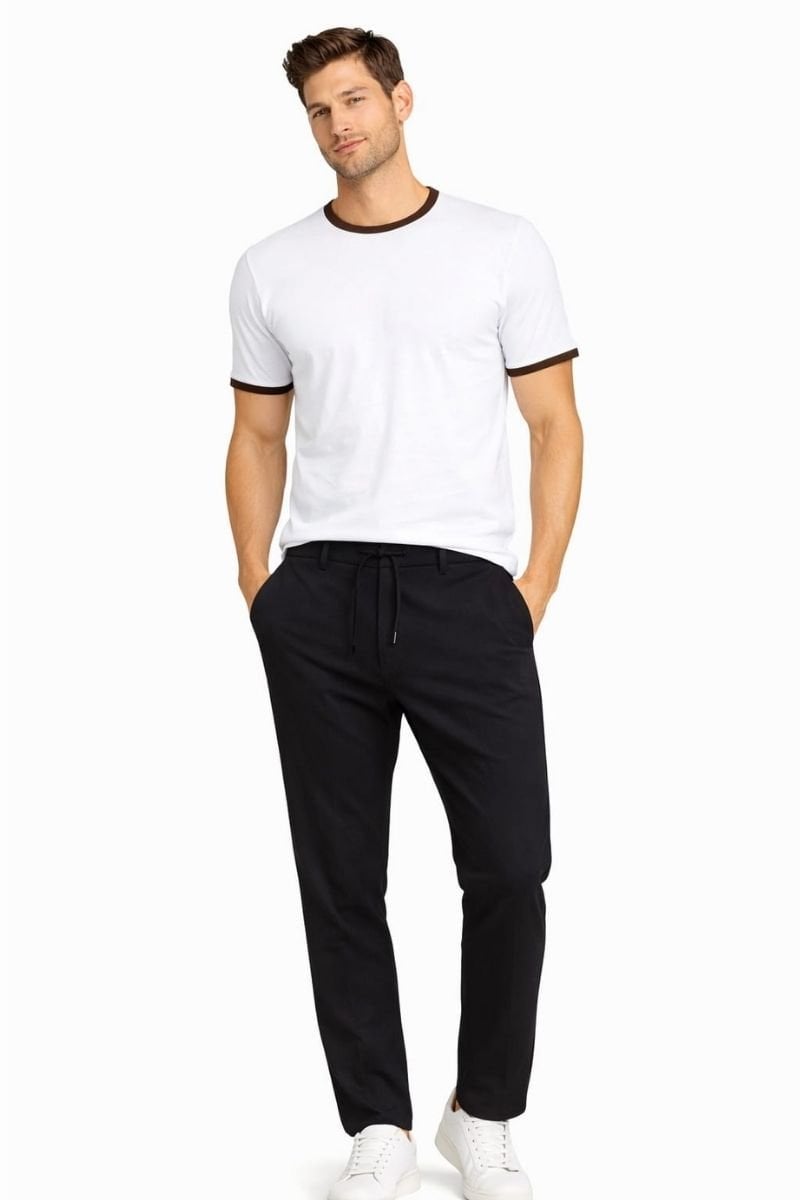 Yandan ve Arkadan Cepli Erkek Jogger Pantolon 70083 SİYAH