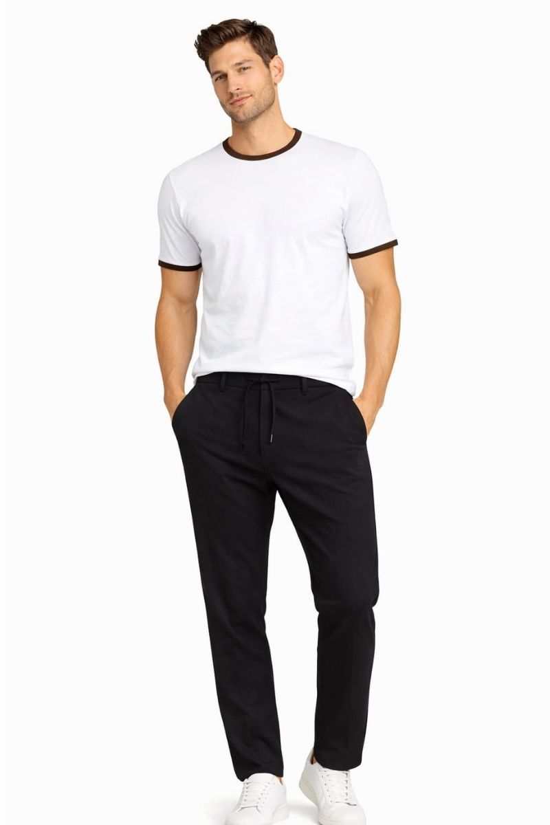 Yandan ve Arkadan Cepli Erkek Jogger Pantolon 70083 SİYAH SİYAH - XL