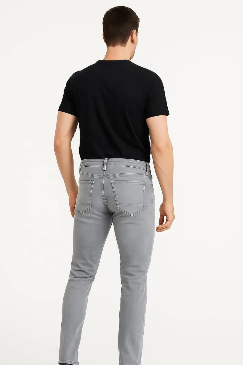 Erkek Klasik Cepli Slim Fit Pamuklu Yüksek Bel  Kot Pantolon Dıego