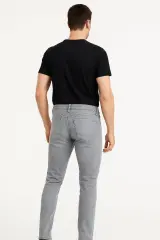 Erkek Klasik Cepli Slim Fit Pamuklu Yüksek Bel  Kot Pantolon Dıego