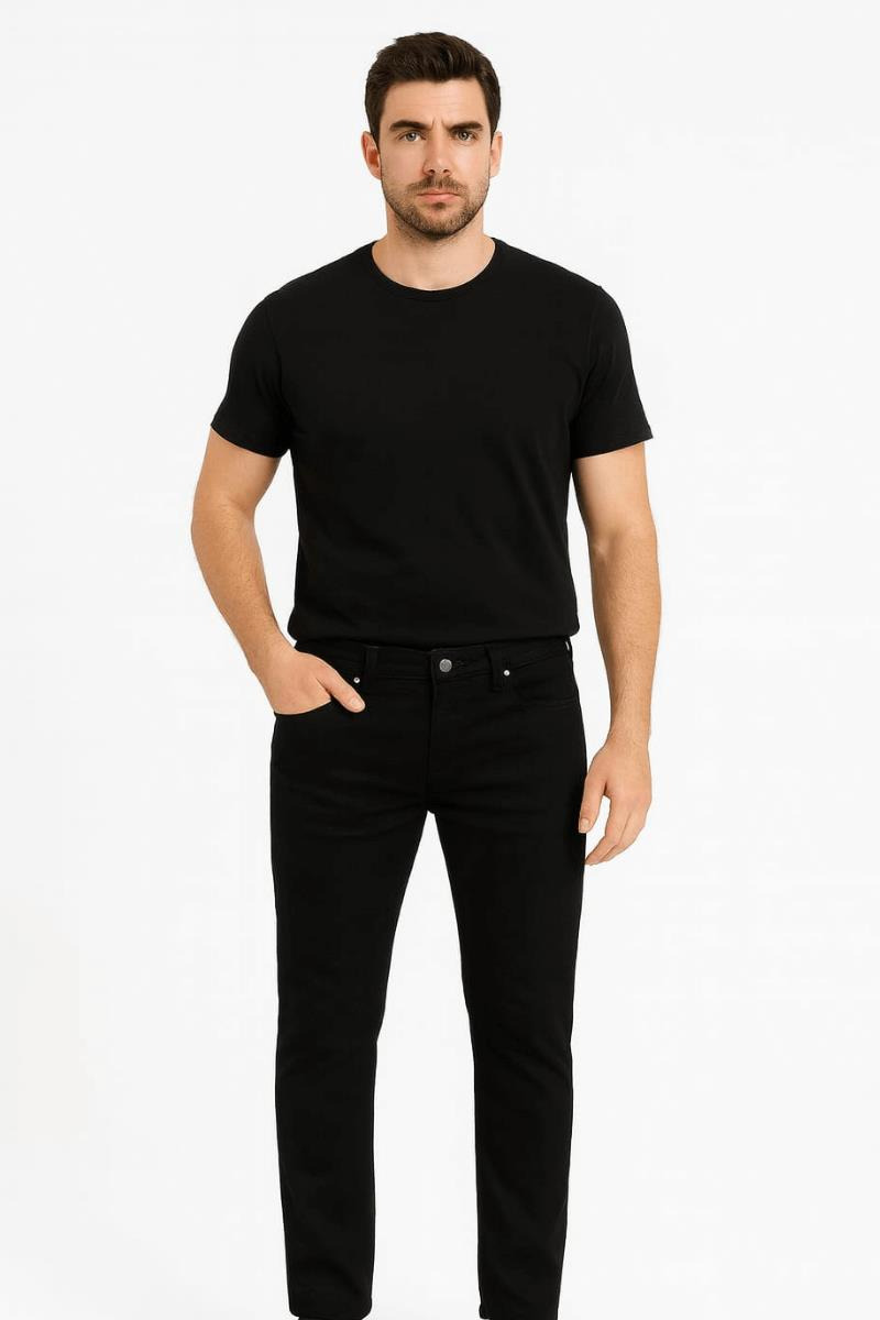 Erkek Klasik Cepli Slim Fit Pamuklu Yüksek Bel  Kot Pantolon Dıego 339ord79