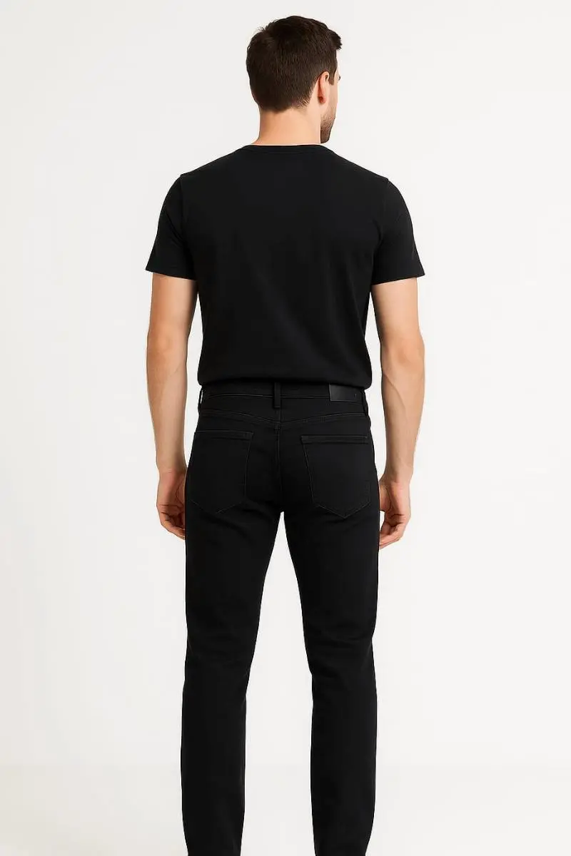 Erkek Klasik Cepli Slim Fit Pamuklu Yüksek Bel  Kot Pantolon Dıego 339ord79