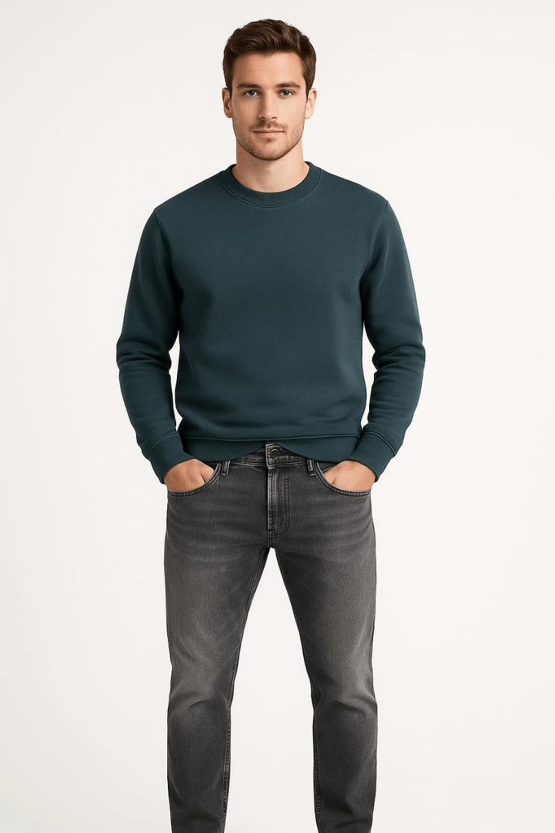 Erkek Klasik Cepli Slim Fit Pamuklu Yüksek Bel  Kot Pantolon Dıego 33979