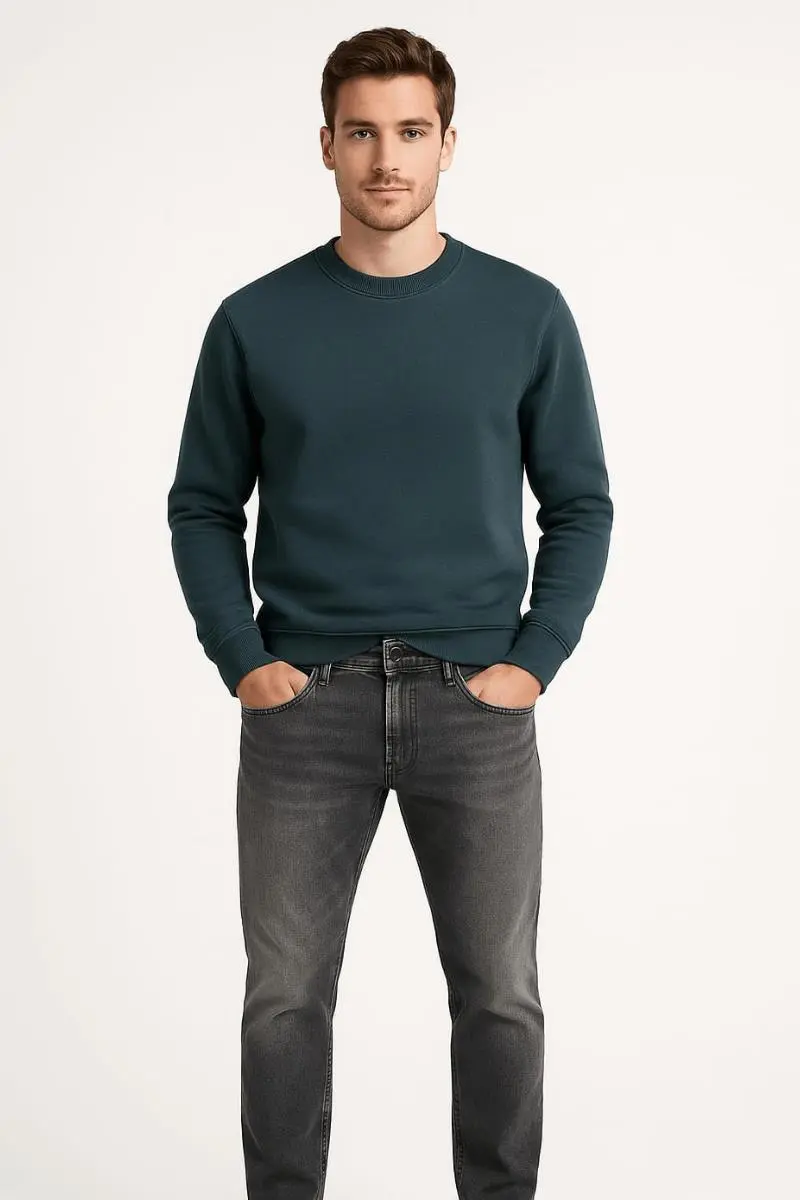 Erkek Klasik Cepli Slim Fit Pamuklu Yüksek Bel  Kot Pantolon Dıego 33979