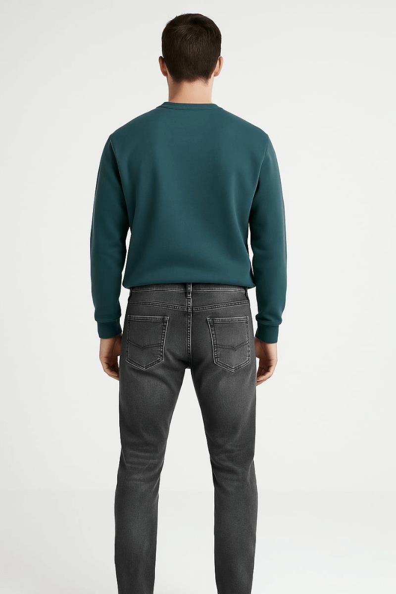 Erkek Klasik Cepli Slim Fit Pamuklu Yüksek Bel  Kot Pantolon Dıego 33979